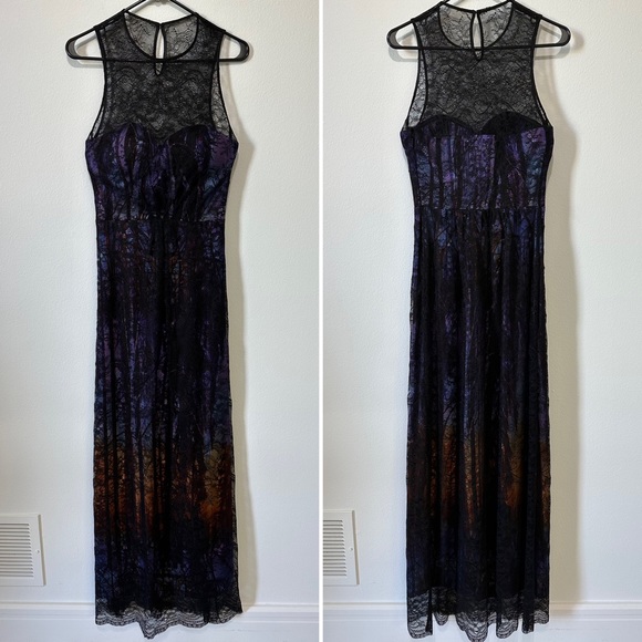 Bebe Lace Overlay Maxi Dress - 4 - Picture 1 of 16